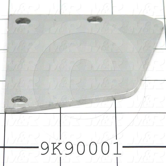 Fabricated Parts, Front & Rear Right Side Plate, 3.00 in. Length, 3.00 in. Width, 0.13 in. Thickness