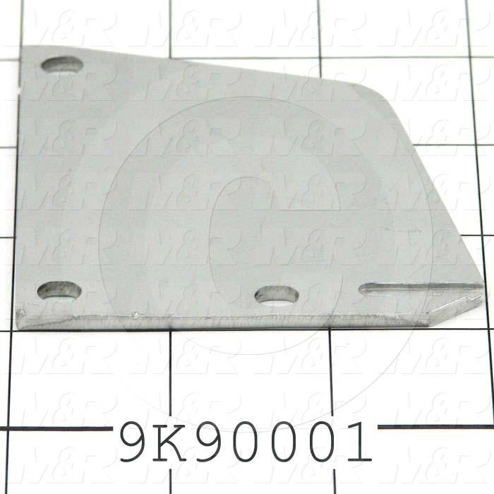 Fabricated Parts, Front & Rear Right Side Plate, 3.00 in. Length, 3.00 in. Width, 0.13 in. Thickness