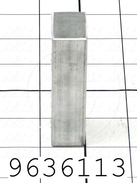Fabricated Parts, Grease Fitting Block, 3.00 in. Length, 1.00 in. Width, 3/4 in. Thickness