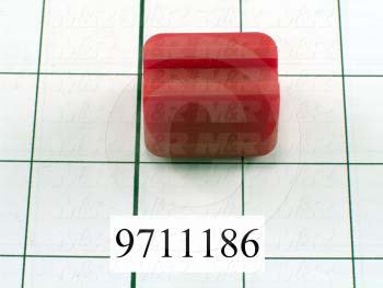 Fabricated Parts, Gripper Bottom Pad, 1.25 in. Length, 1.00 in. Width, 0.81 in. Height