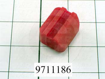 Fabricated Parts, Gripper Bottom Pad, 1.25 in. Length, 1.00 in. Width, 0.81 in. Height