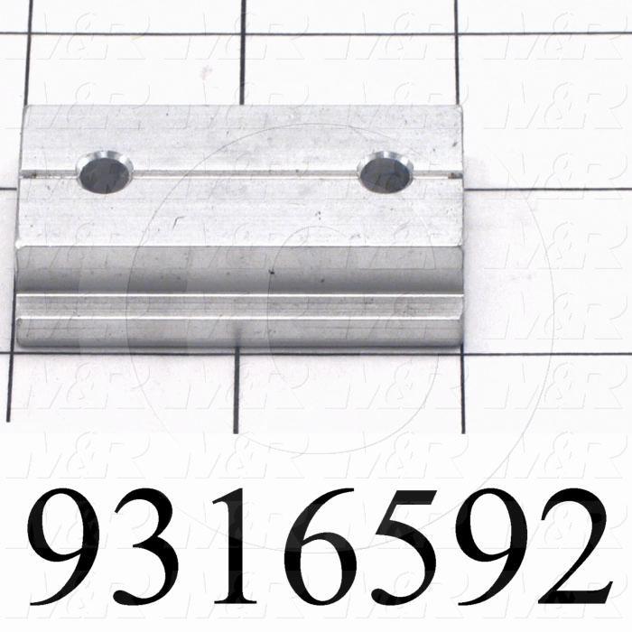 Fabricated Parts, Gripper Stop Block 3"Lg., 2.00 in. Length, 1.19 in. Width, 0.50 in. Height