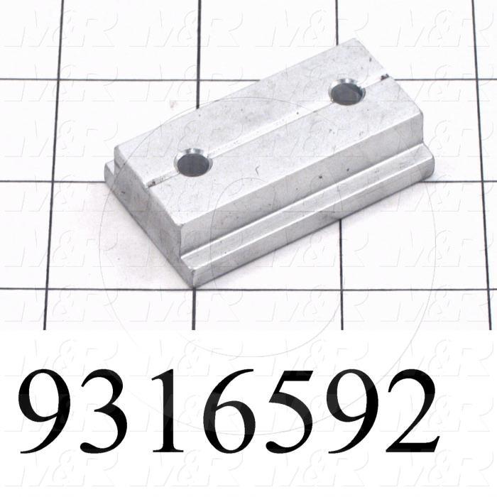 Fabricated Parts, Gripper Stop Block 3"Lg., 2.00 in. Length, 1.19 in. Width, 0.50 in. Height
