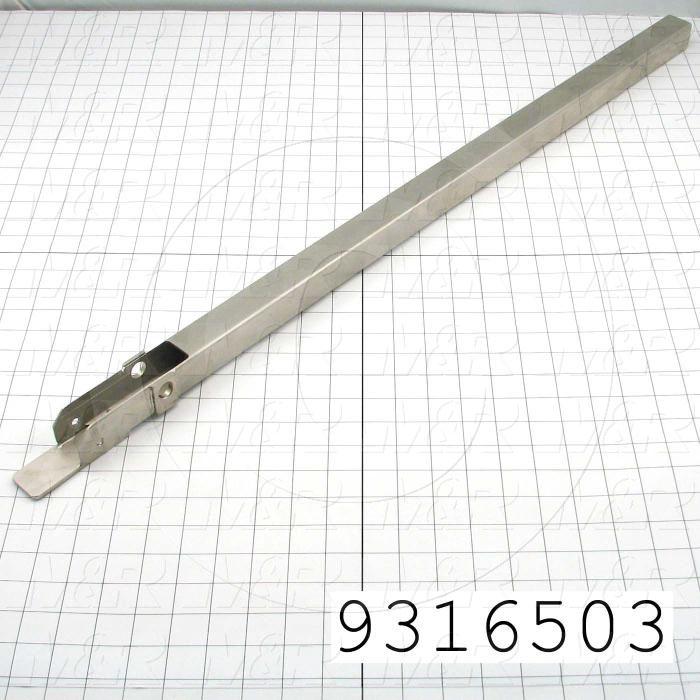 Fabricated Parts, Gripper Tube Weldment 34.75", 14.50 in. Length, 1.46 in. Width, 1.44 in. Height