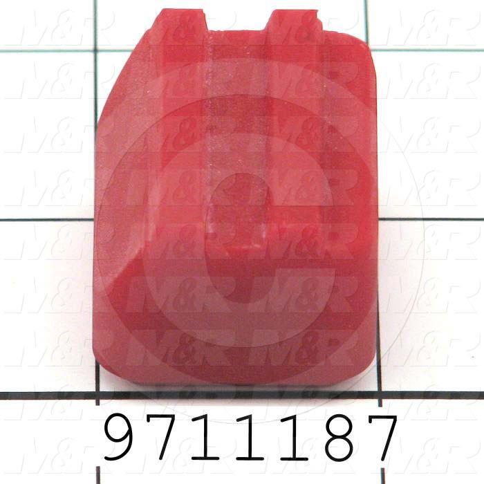 Fabricated Parts, Gripper Upper Pad, 1.25 in. Length, 0.63 in. Width, 0.56 in. Height