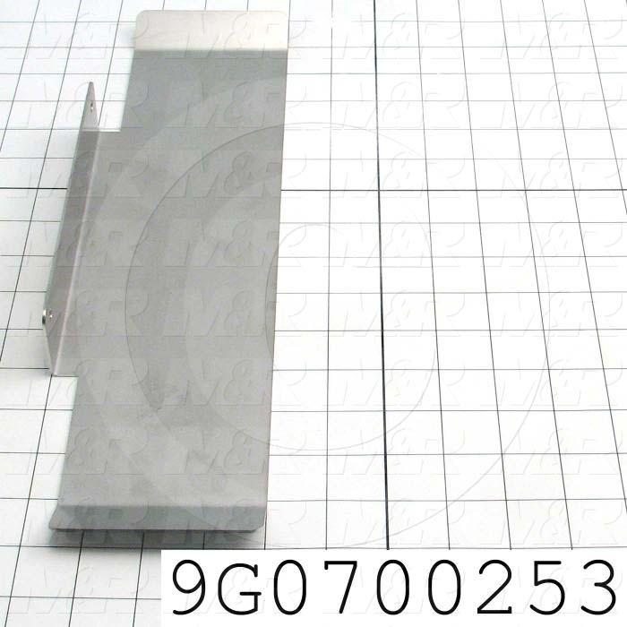 Fabricated Parts, Guide 4", 14.72 in. Length, 4.00 in. Width, 3.00 in. Height, 16 GA Thickness, Tumble Finish