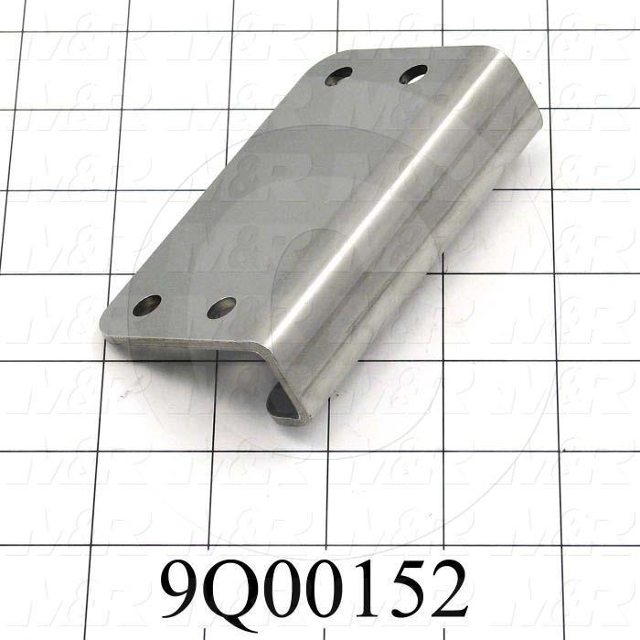 Fabricated Parts, Handle, 4.00 in. Length, 2.25 in. Width, 11 GA Thickness