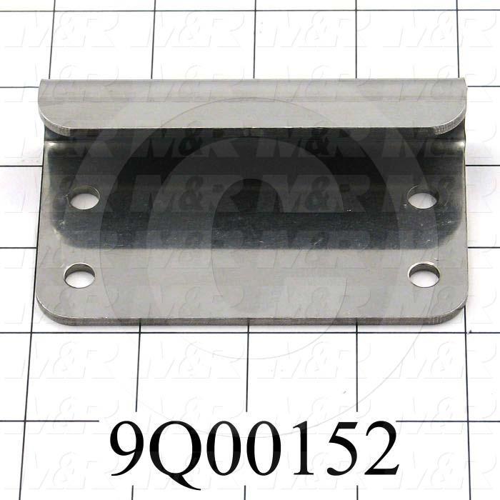 Fabricated Parts, Handle, 4.00 in. Length, 2.25 in. Width, 11 GA Thickness