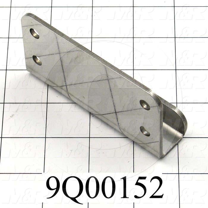 Fabricated Parts, Handle, 4.00 in. Length, 2.25 in. Width, 11 GA Thickness