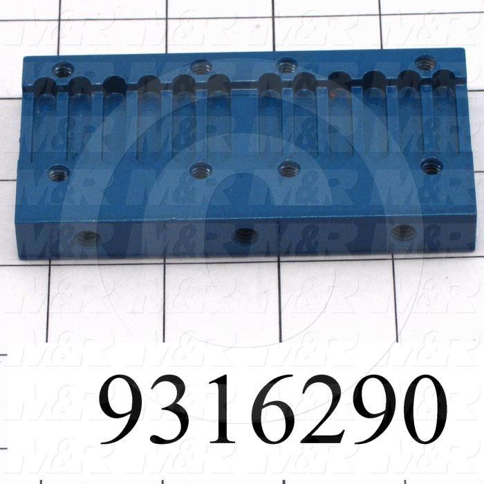 Fabricated Parts, Head Belt Connector 4", 4.00 in. Length, 2.00 in. Width, 0.50 in. Thickness