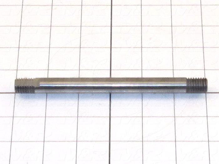 Fabricated Parts, Head Mtg Shaft, 6.00 in. Length, 1/2 in. Diameter, Oxide Black Finish