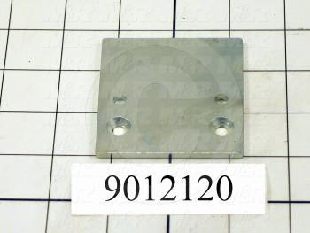 Fabricated Parts, Head Stop Flat, 2.75 in. Length, 2.50 in. Width, 0.13 in. Thickness