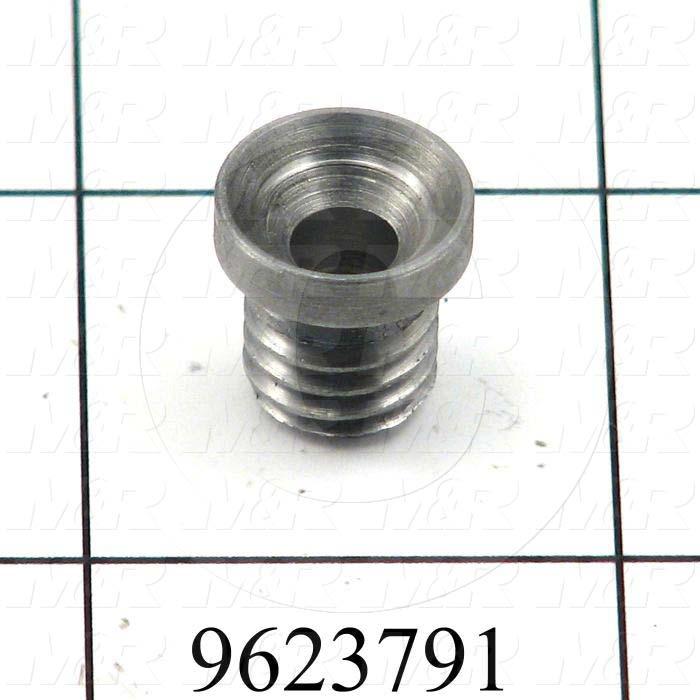 Fabricated Parts, Heat Frame Holder, 0.50 in. Length, 0.49 in. Diameter, 3/8-16 Thread Size