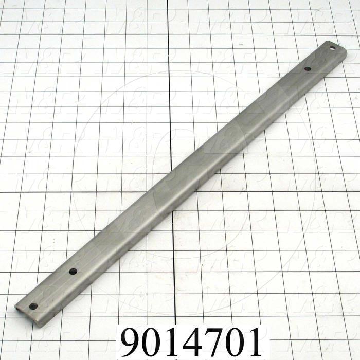 Fabricated Parts, Heat Panel Mtg. Rail, 19.75 in. Length, 1.25 in. Width, 0.44 in. Height, 11 GA Thickness