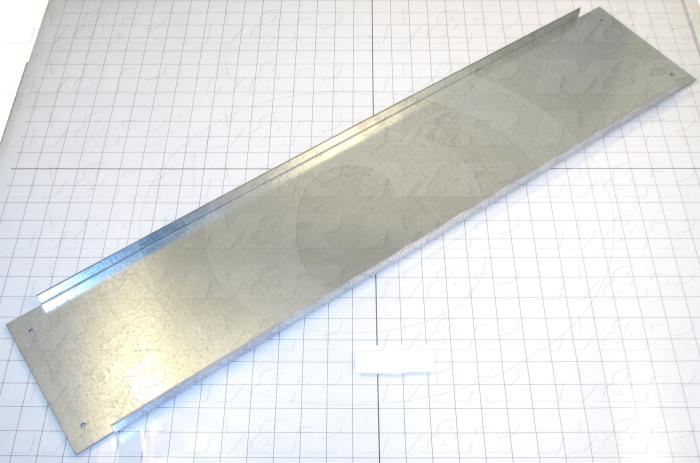 Fabricated Parts, Heat Shield 36, 34.00 in. Length, 7.00 in. Width, 0.75 in. Height, 14 GA Thickness