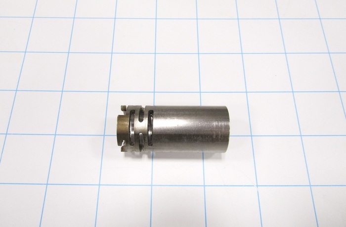 Fabricated Parts, Holder Tube Machining, 1.94 in. Length, 0.88 in. Diameter, As Material Finish