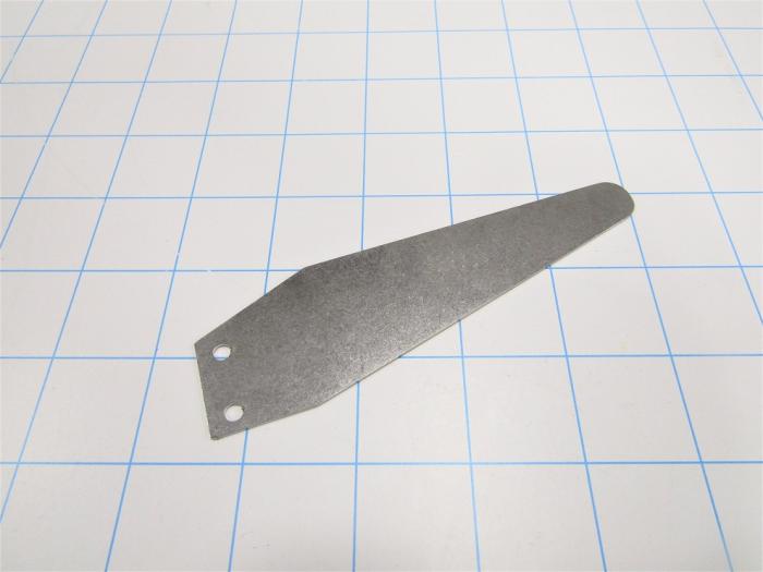 Fabricated Parts, Horn 1.5"X5"L, 5.00 in. Length, 1.50 in. Width, 18 GA Thickness, Tumble Finish