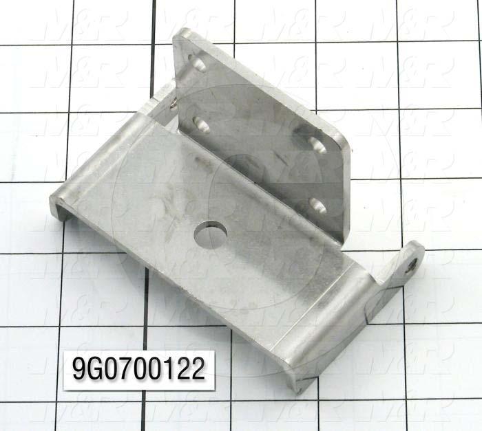 Fabricated Parts, Horn Pivot Bracket, 3.75 in. Length, 2.19 in. Width, 0.75 in. Height, 10 GA Thickness