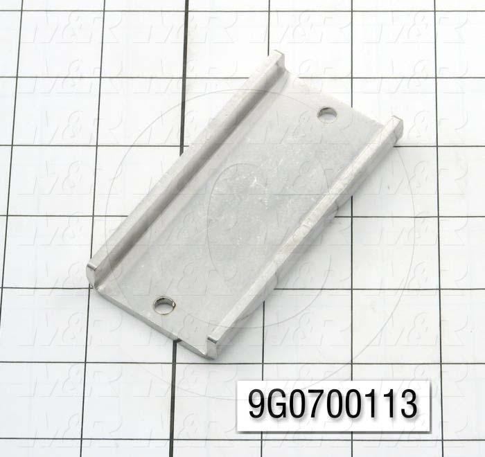 Fabricated Parts, Horn Retainer, 3.75 in. Length, 1.83 in. Width, 0.50 in. Height, 10 GA Thickness