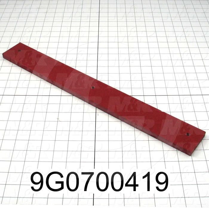 Fabricated Parts, Hot Wire Base, 20.00 in. Length, 0.50 in. Width, 2.38 in. Height