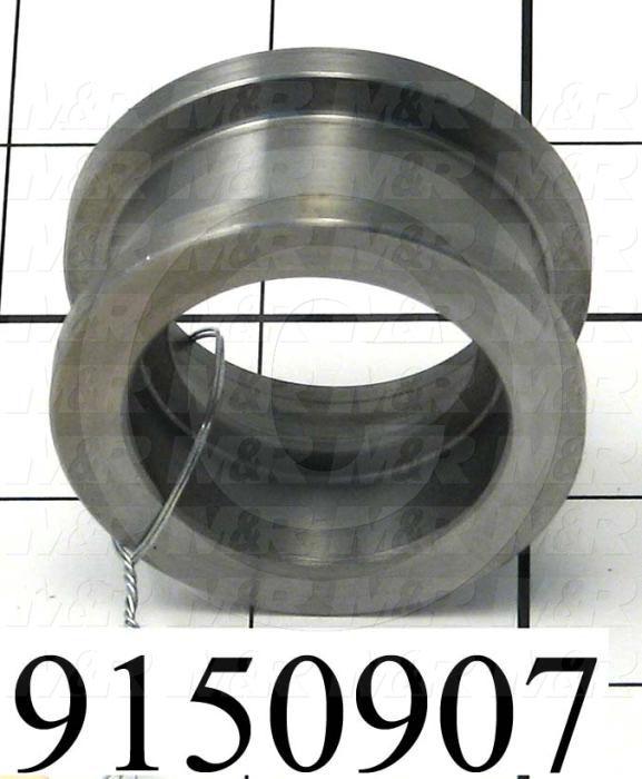 Fabricated Parts, Idler Roller, 0.97 in. Length, 1.94 in. Diameter