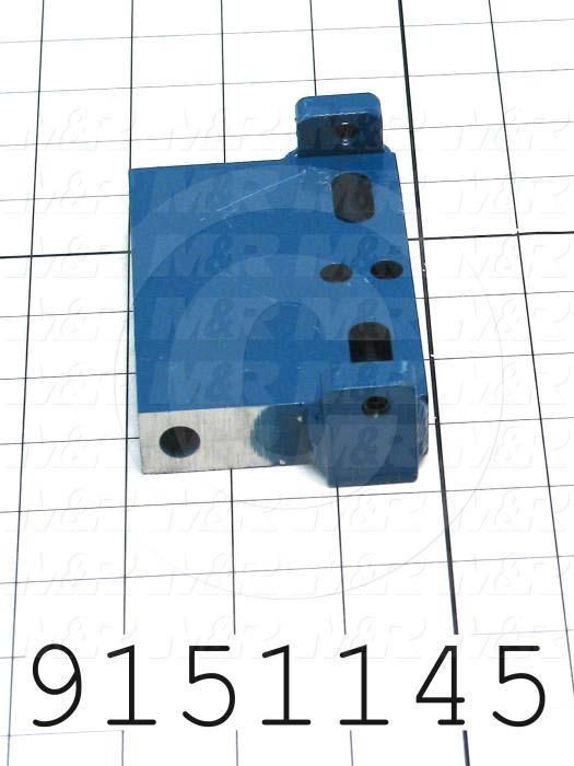 Fabricated Parts, Index Fork Bracket Weldment, 4.00 in. Length, 2.75 in. Width, 1.25 in. Height
