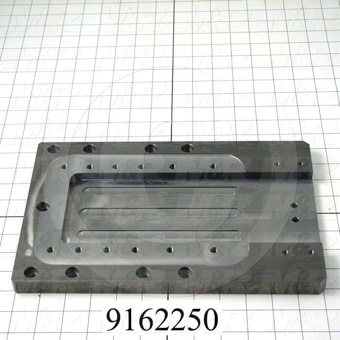 Fabricated Parts, Index Mount Plate, 12.13 in. Length, 8.00 in. Width, 0.74 in. Thickness