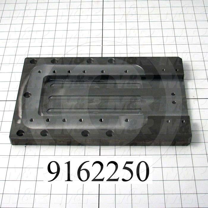 Fabricated Parts, Index Mount Plate, 12.13 in. Length, 8.00 in. Width, 0.74 in. Thickness