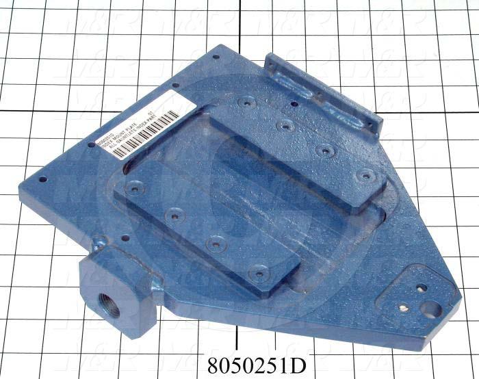 Fabricated Parts, Index Mounting Plate, 10.38 in. Length, 8.50 in. Width, 2.00 in. Height