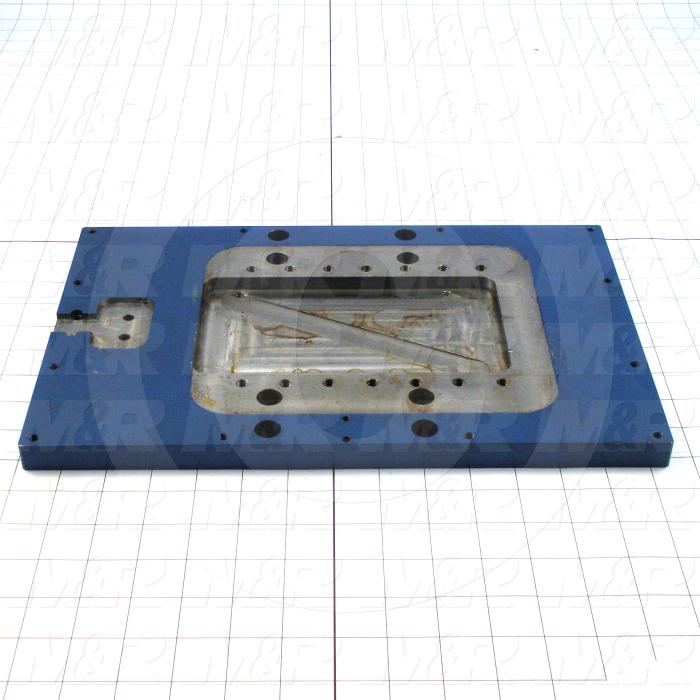 Fabricated Parts, Indexer Mounting Plate, 14.25 in. Length, 9.00 in. Width, 0.75 in. Thickness