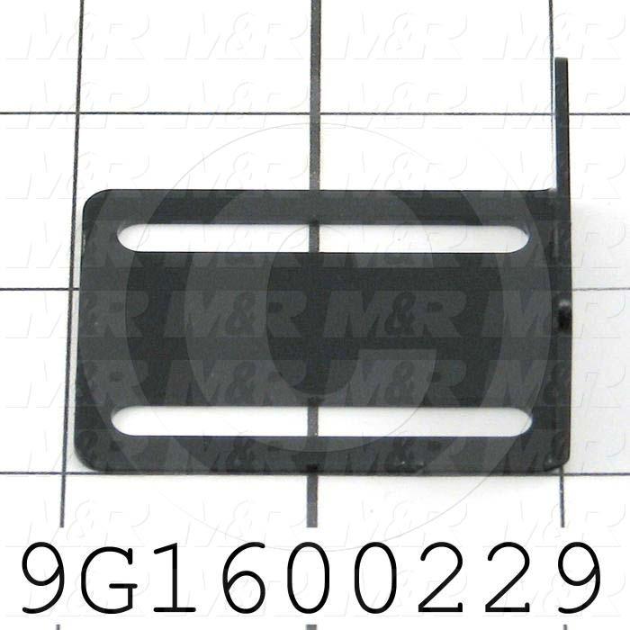 Fabricated Parts, Infeed Eye Mount, 2.00 in. Length, 0.94 in. Width, 1.50 in. Height, 16 GA Thickness, Warm Gray #3 Finish