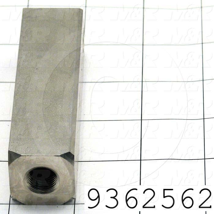 Fabricated Parts, Inside Bar, 3.88 in. Length, 1.00 in. Width, 1.00 in. Height