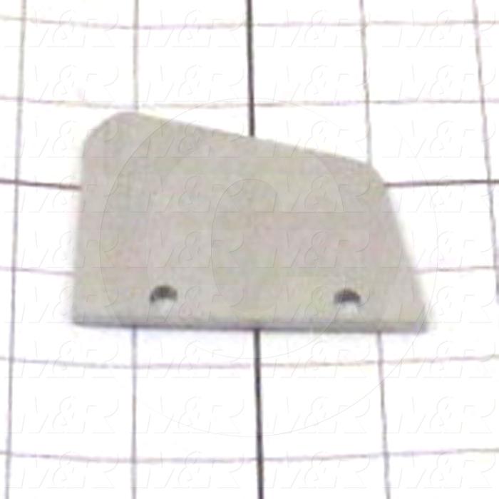 Fabricated Parts, Inside Plate, 2.44 in. Length, 2.93 in. Width, 0.13 in. Thickness, Right Side