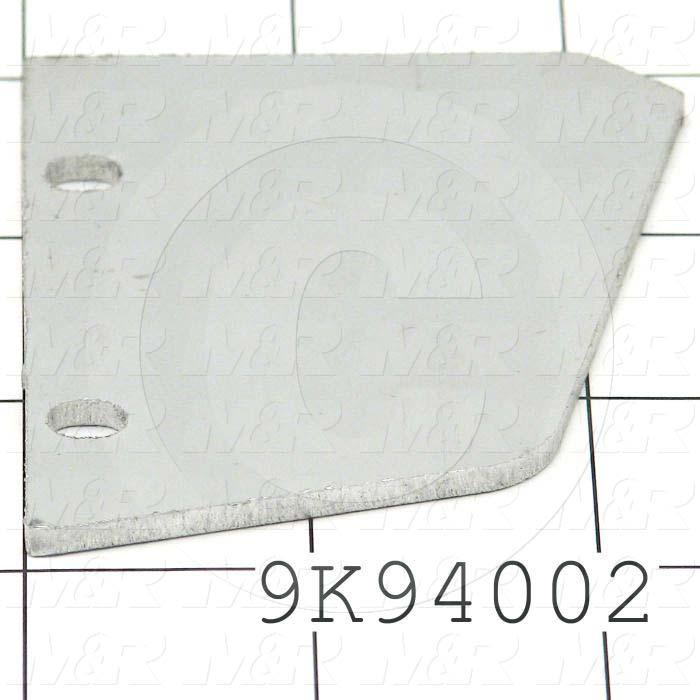 Fabricated Parts, Inside Plate, 2.44 in. Length, 2.93 in. Width, 0.13 in. Thickness, Right Side