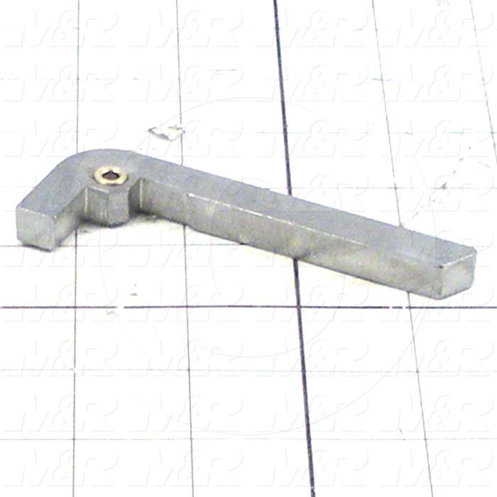 Fabricated Parts, Intake Lug, Steel, 4.00 in. Length, 0.375 in. Width, 1.375 in. Height, Black Zinc Finish