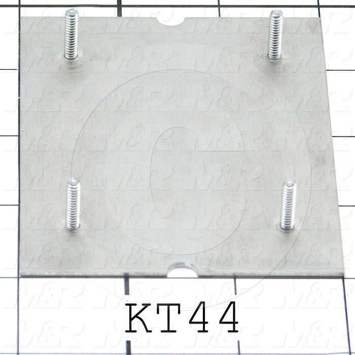 Fabricated Parts, Keypad Base, 3.72 in. Length, 3.00 in. Width, 0.063 in. Thickness