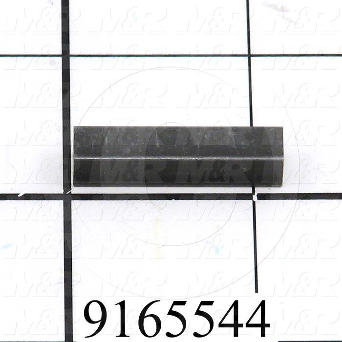 Fabricated Parts, Keystock, 1.13 in. Length, 0.24 in. Width, 0.24 in. Height