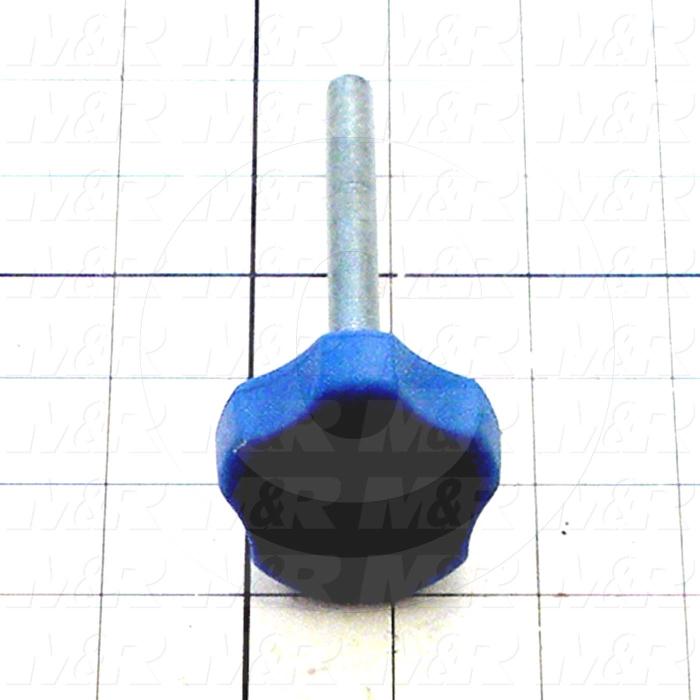 Fabricated Parts, Knob, 1.00 in. Height, 2.00 in. Diameter, 3/8-24 Thread Size