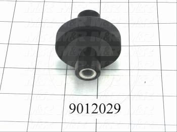 Fabricated Parts, Knob, 2.13 in. Length, 2.00 in. Diameter
