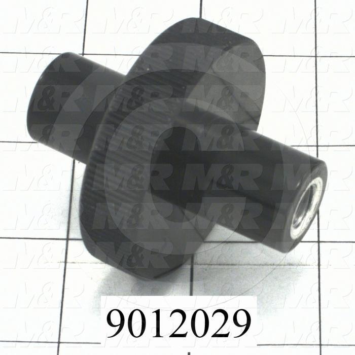 Fabricated Parts, Knob, 2.13 in. Length, 2.00 in. Diameter