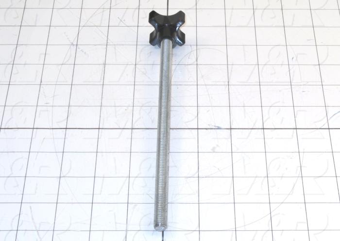 Fabricated Parts, Knob Assembly 3/8-16 X 7.50" Stud, 8.44 in. Length, 1.31 in. Diameter