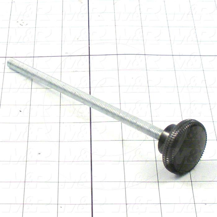 Fabricated Parts, Knob Assembly 3/8-16 X 7.50" Stud, 8.44 in. Length, 1.31 in. Diameter