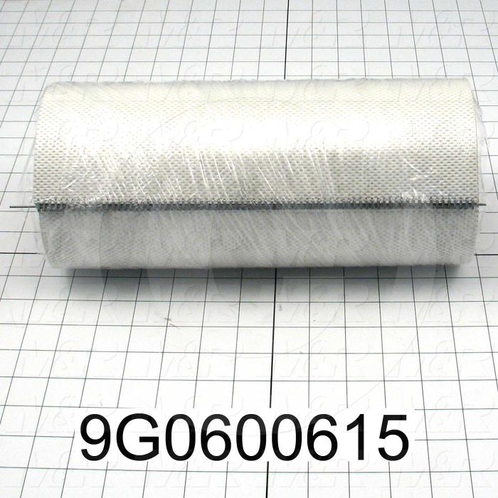 Fabricated Parts, Laced Discharge Belt, 45.00 in. Length, 12.00 in. Width, Butt End laced