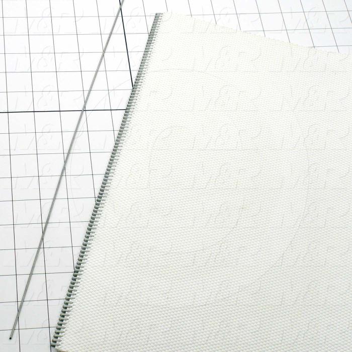 Fabricated Parts, Laced Discharge Belt, 45.00 in. Length, 16.00 in. Width, Butt End laced