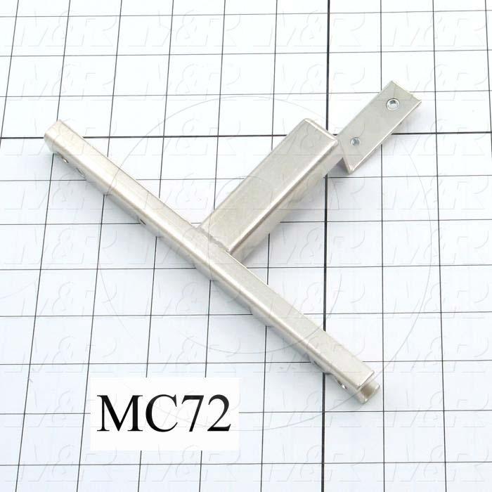 Fabricated Parts, Lamp Holder Bracket Weldment, 5.14 in. Length, 7.88 in. Width, 0.65 in. Height, Used In Shutter Housing Assembly