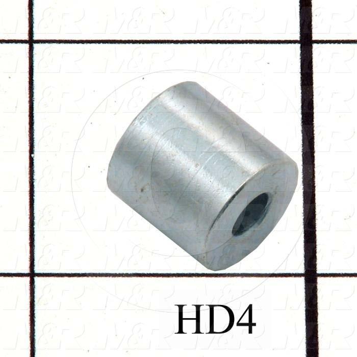 Fabricated Parts, Lamp Holder Spacer, 0.50 in. Length, 0.50 in. Diameter