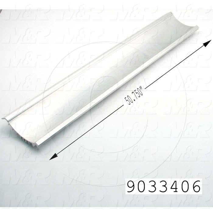 Fabricated Parts, Lamp Reflector, 50.75 in. Length, Use In Vitran V48 Series