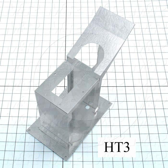 Fabricated Parts, Lamp Support Bracket, 11.25 in. Length, 5.38 in. Width, 9.75 in. Height