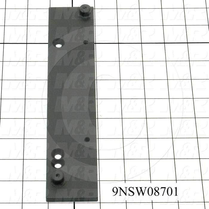 Fabricated Parts, Latch Bracket, Right, 9.88 in. Length, 2.00 in. Width, 0.25 in. Height