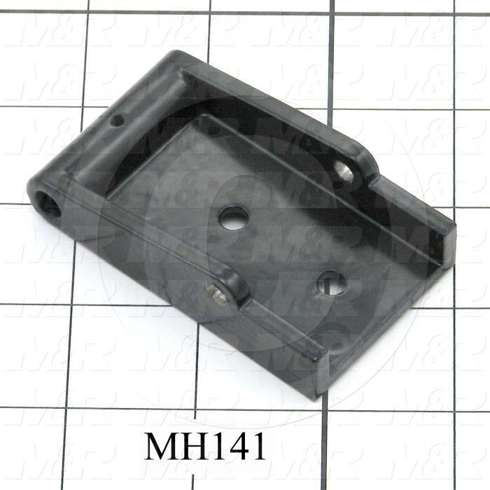 Fabricated Parts, Latch Male Pivot, 3.00 in. Length, 1.75 in. Width, 0.75 in. Thickness, Black Finish